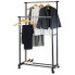 Телескопическая стойка-вешалка для одежды и обуви - Double Pole Clothes Horse