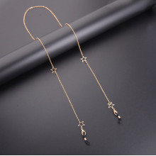 Цепочка для очков "Stars", металл, золотистая, Bright and stylish 18 (23062342021)