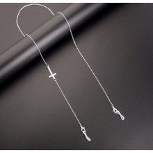 Цепочка для очков с крестиком, металл, серебристая, Silver luxury 3 (2306234209)
