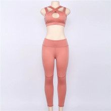 Комплект для фитнеса Enjoyfit Peach, женский костюм для спорта, леггинсы+топ, S (1808224207)