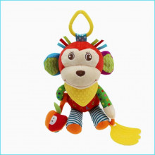 Игрушка-подвеска Обезьянка SKK Baby на коляску, кроватку, автокресло, прорезыватель+погремушка (2509204204)