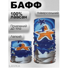Бафф, снуд легкий, бандана-трансформер, демисезонная, баф, универсальный размер, морская звезда 1042542010 Бафф, снуд легкий, бандана-трансформер, демисезонная, баф, универсальный размер, морская звезда 1042542010