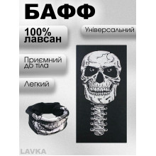 Бафф, снуд легкий, бандана-трансформер, демисезонная, баф, универсальный размер, череп 1042542014 Бафф, снуд легкий, бандана-трансформер, демисезонная, баф, универсальный размер, череп 1042542014