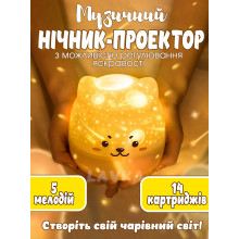 Музыкальный ночник проектор Lavka TW-L27 5 мелодий 14 картриджей Собачка 2211244201