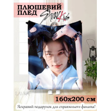 Плюшевый плед Lavka, Хёнджин из Stray Kids, 3D плед Stray Kids Коллаж, 160х200 см 29012542020 Плюшевый плед Lavka, Хёнджин из Stray Kids, 3D плед Stray Kids Коллаж, 160х200 см 29012542020