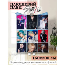 Плюшевый плед Lavka со Stray Kids, 3D плед Stray Kids Коллаж 1, 160х200 см 2901254207 Плюшевый плед Lavka со Stray Kids, 3D плед Stray Kids Коллаж 1, 160х200 см 2901254207