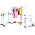Телескопическая стойка-вешалка для одежды и обуви - Double Pole Clothes Horse