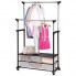 Телескопическая стойка-вешалка для одежды и обуви - Double Pole Clothes Horse