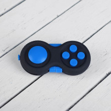 Игрушка антистресс Fidget Pad, брелок Джойстик, Черный/Синий (2703244206)