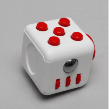 Фиджет куб Fidget Cube, кубик антистрес, Белый/Красный (902244202) Фиджет куб Fidget Cube, кубик антистрес, Белый/Красный (902244202)