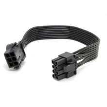 Переходник для видеокарты 6 ->8 pin 18AWG, PCI-E кабель GPU, 30 см, плоский (1502244203)