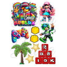 Декор на торт Роблокс Roblox вафельная бумага для торта съедобная печать на вафельной бумаге пищевая вафельная картинка А4 25032642013 Декор на торт Роблокс Roblox вафельная бумага для торта съедобная печать на вафельной бумаге пищевая вафельная картинка А4 25032642013