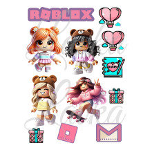 Декор на торт Роблокс Roblox вафельная бумага для торта съедобная печать на вафельной бумаге пищевая вафельная картинка А4 25032642014 Декор на торт Роблокс Roblox вафельная бумага для торта съедобная печать на вафельной бумаге пищевая вафельная картинка А4 25032642014