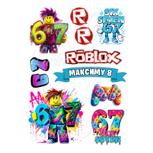 Декор на торт Roblox Six Seven 67 Роблокс Шесть Семь вафельная бумага для торта съедобная печать на вафельной бумаге пищевая вафельная картинка А4 2606264205 Декор на торт Roblox Six Seven 67 Роблокс Шесть Семь вафельная бумага для торта съедобная печать на вафельной бумаге пищевая вафельная картинка А4 2606264205
